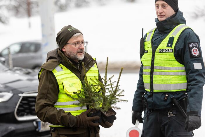 Policijos ir miškininkų akcija Vilniuje