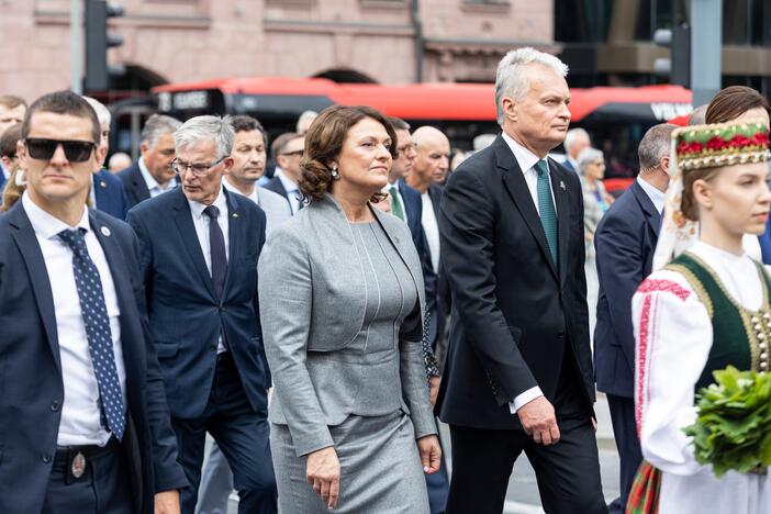 Okupacijos, genocido ir sovietmečio represijų aukų pagerbimo ceremonija