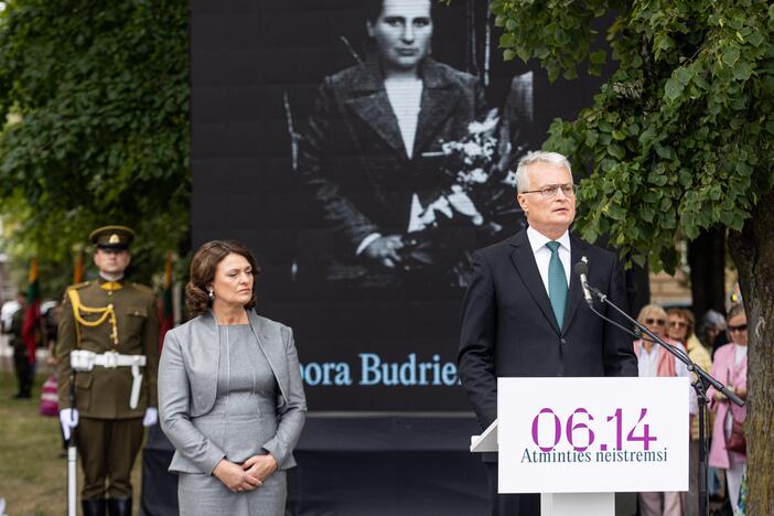 Okupacijos, genocido ir sovietmečio represijų aukų pagerbimo ceremonija