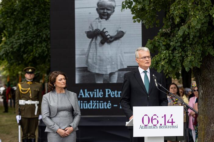 Okupacijos, genocido ir sovietmečio represijų aukų pagerbimo ceremonija