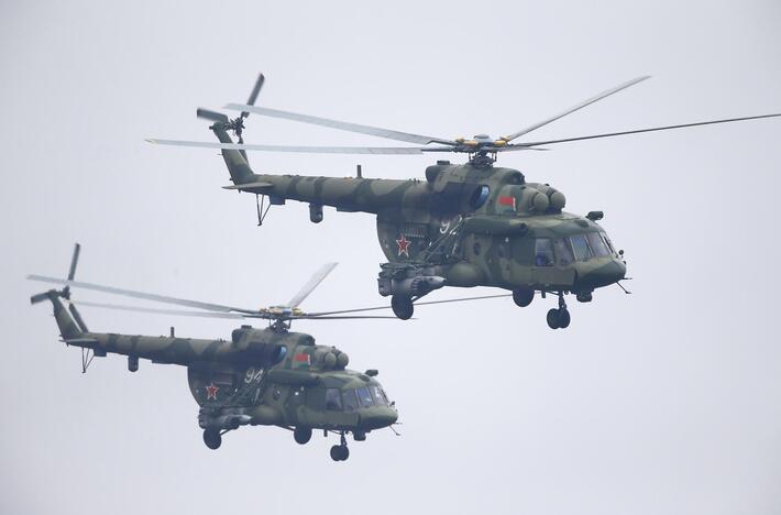 Vaizdai iš karinių pratybų „Zapad“