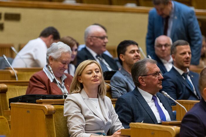 Opozicijos protestas: dirba kitoje salėje