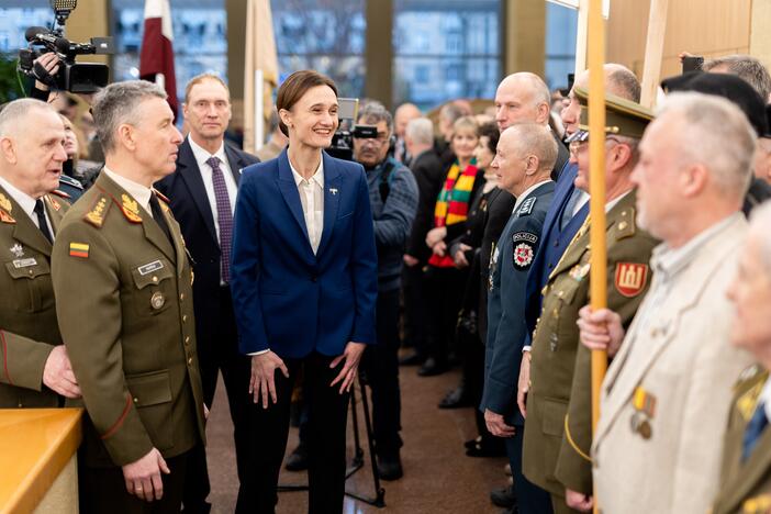 Iškilminga Laisvės gynėjų rikiuotė Seime