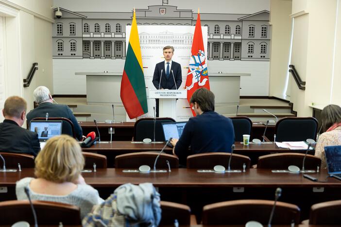 Spaudos konferencija po Valstybės gynimo tarybos posėdžio