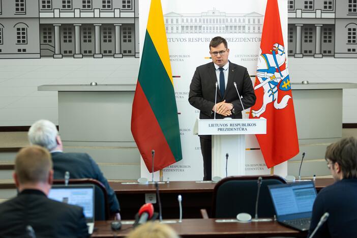 Spaudos konferencija po Valstybės gynimo tarybos posėdžio