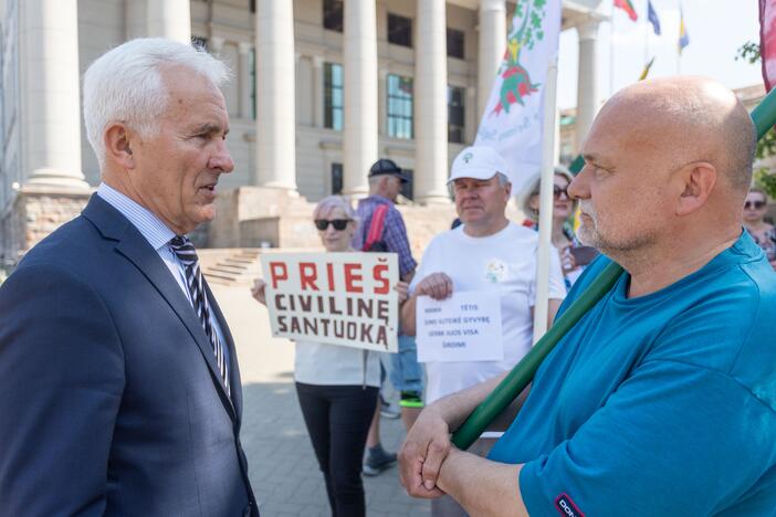 Protestas prieš tos pačios lyties asmenų sąjungų įteisinimą