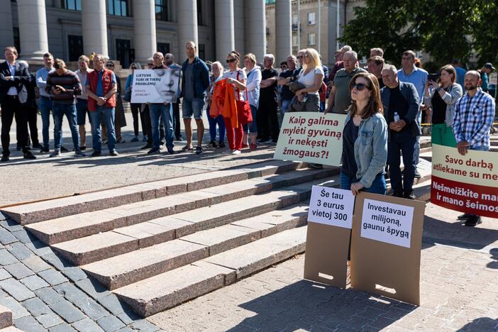 Ūkininkų protestas prie Seimo