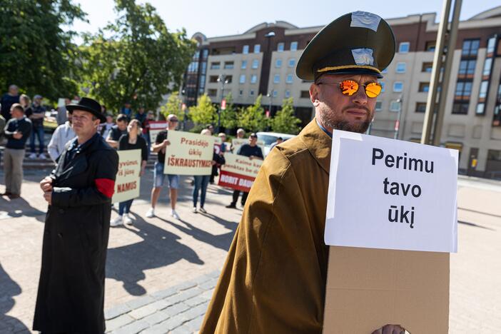 Ūkininkų protestas prie Seimo