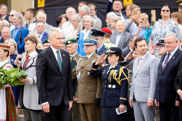 Okupacijos, genocido ir sovietmečio represijų aukų pagerbimo ceremonija