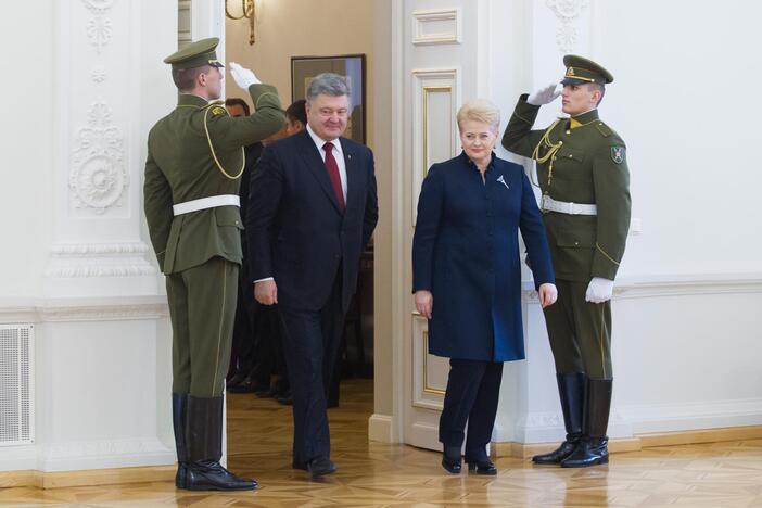 D. Grybauskaitė priėmė Ukrainos prezidentą