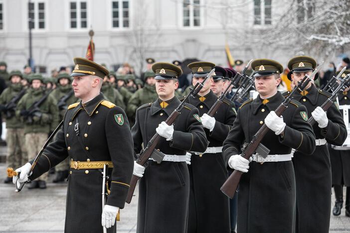 Iškilminga rikiuotė Kariuomenės dienos proga