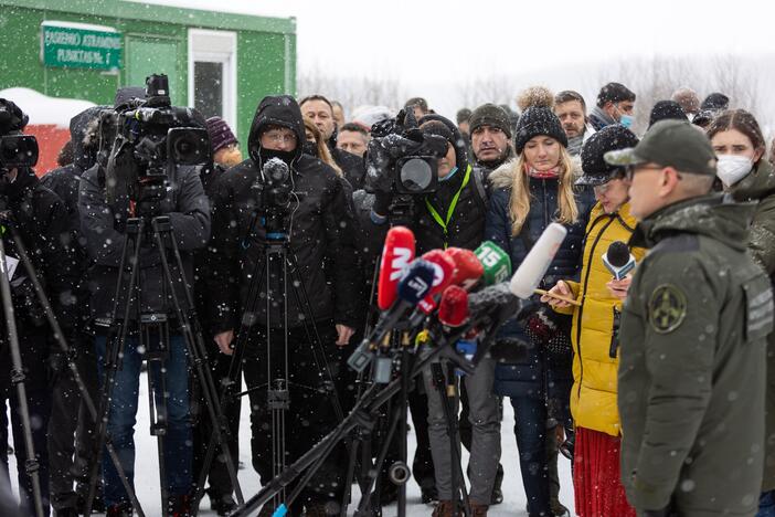 Ministrų vizitas Baltarusijos pasienyje