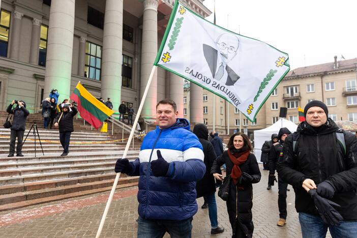 Protestas prie Seimo Sausio 13-ąją