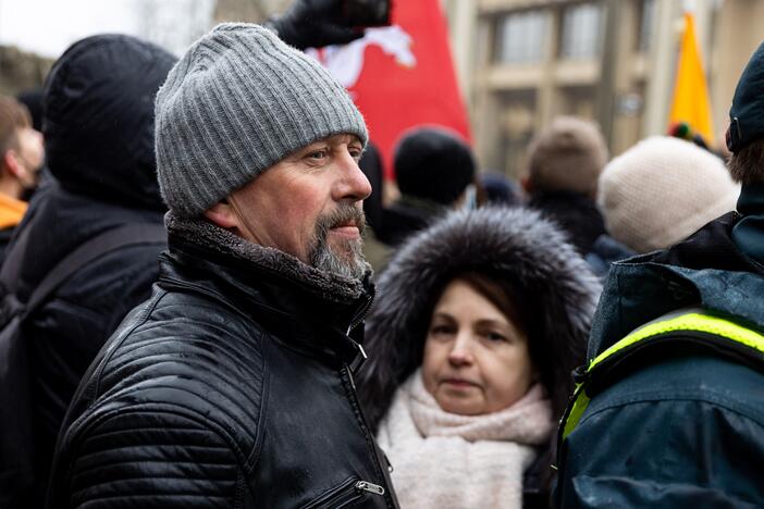 Protestas prie Seimo Sausio 13-ąją