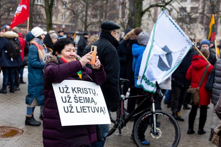 Protestas prie Seimo Sausio 13-ąją