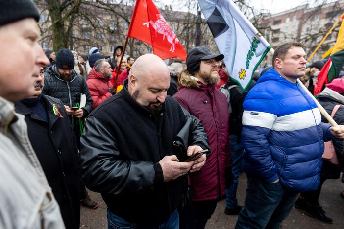 Protestas prie Seimo Sausio 13-ąją