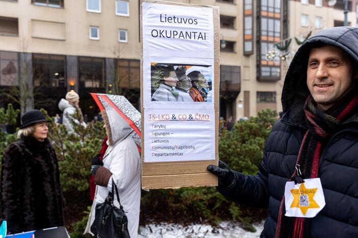 Protestas prie Seimo Sausio 13-ąją