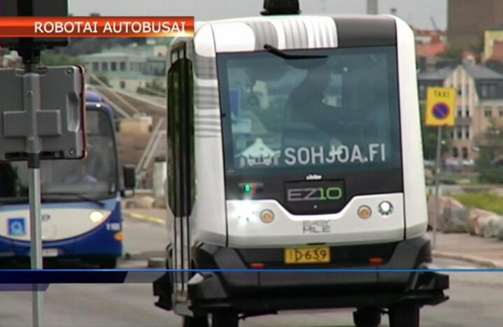 Helsinkyje jau važinėja robotizuoti mikroautobusai