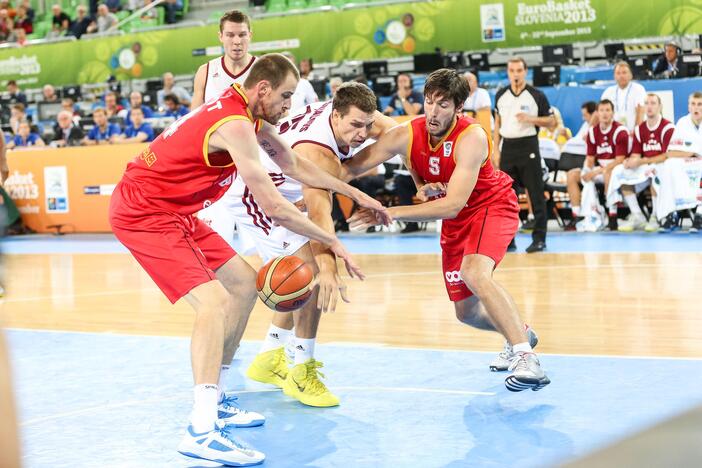 "Eurobasket": Latvija - Belgija 