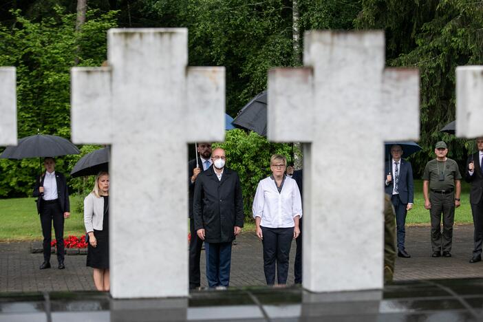 I. Šimonytės vizitas į pasienį su ES Vadovų Tarybos pirmininku