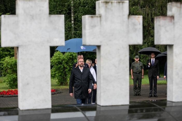 I. Šimonytės vizitas į pasienį su ES Vadovų Tarybos pirmininku