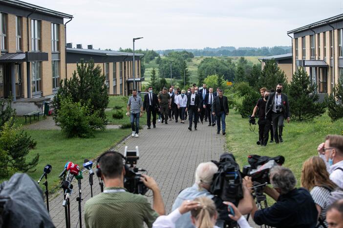 I. Šimonytės vizitas į pasienį su ES Vadovų Tarybos pirmininku