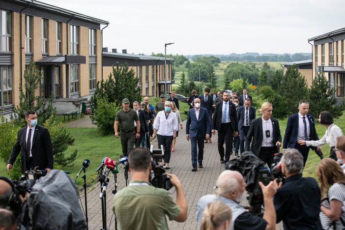 I. Šimonytės vizitas į pasienį su ES Vadovų Tarybos pirmininku