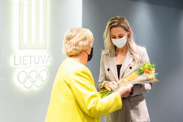 Tokijo olimpinėse žaidynėse dalyvavusių sportininkų pagerbimo ceremonija