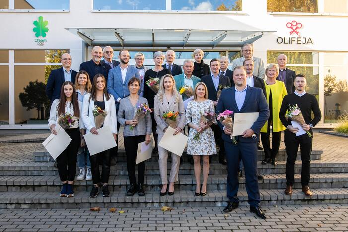 Tokijo olimpinėse žaidynėse dalyvavusių sportininkų pagerbimo ceremonija