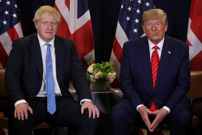 Borisas Johnsonas ir Donaldas Trumpas