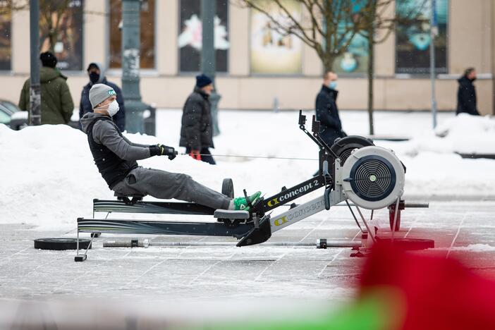 Prie Vyriausybės – sporto entuziastų akcija