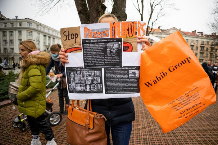 Protestas Vilniuje prieš galimybių pasą vaikams