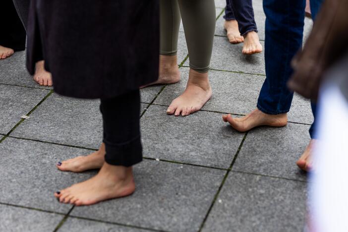 Protestas Vilniuje prieš galimybių pasą vaikams