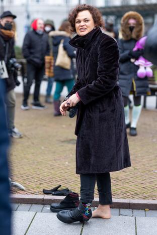 Protestas Vilniuje prieš galimybių pasą vaikams