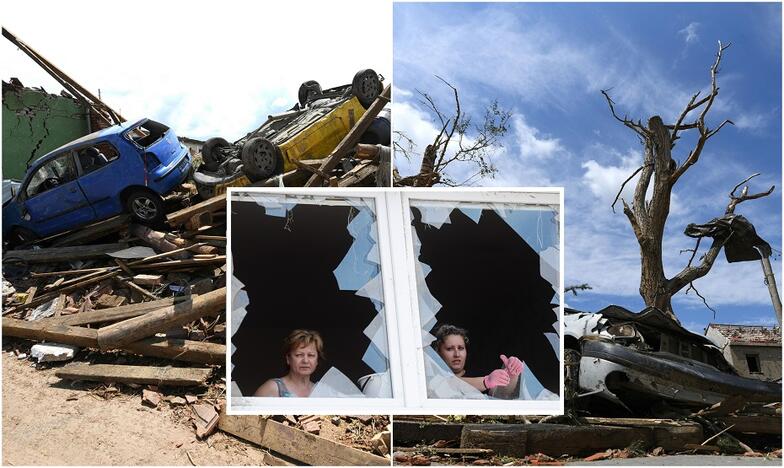 Čekija išgyveno neregėto masto tornadą