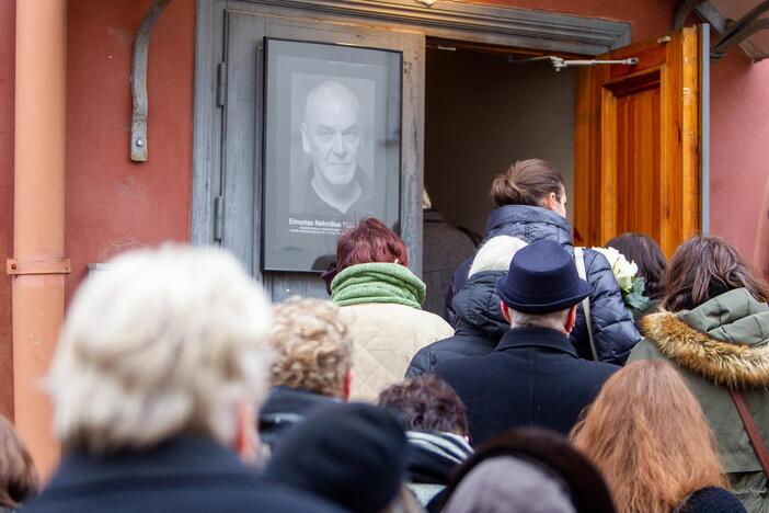 Atsisveikinimas su E. Nekrošiumi „Meno Forto“ salėje