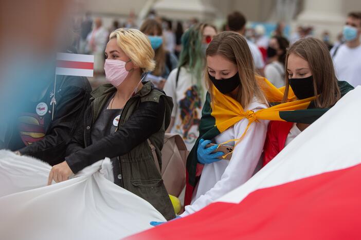 „Laisvės kelio“ dalyviai susirinko nuo Katedros aikštės iki Medininkų memorialo