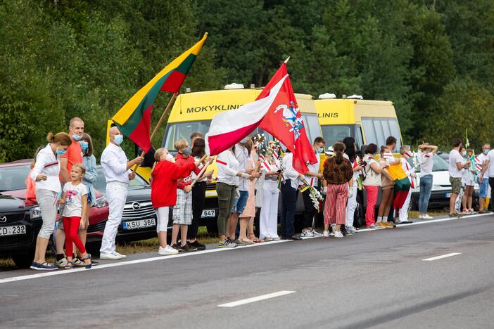 „Laisvės kelio“ dalyviai susirinko nuo Katedros aikštės iki Medininkų memorialo