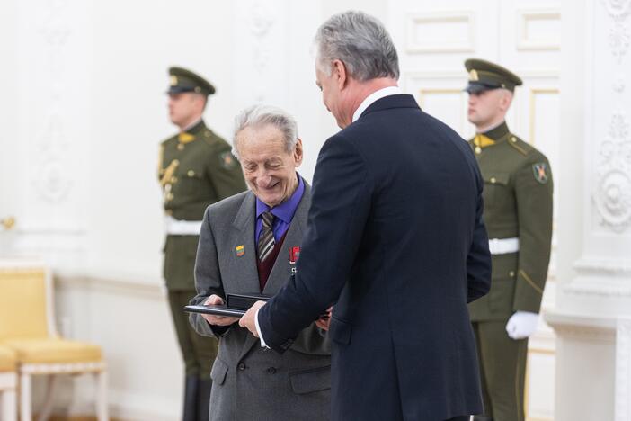 Valstybės apdovanojimų įteikimo ceremonija