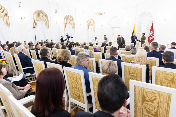 Valstybės apdovanojimų įteikimo ceremonija