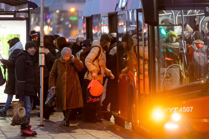 Vilniuje – viešojo transporto vairuotojų streikas