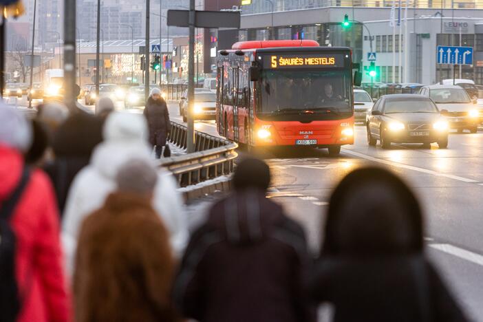 Vilniuje – viešojo transporto vairuotojų streikas