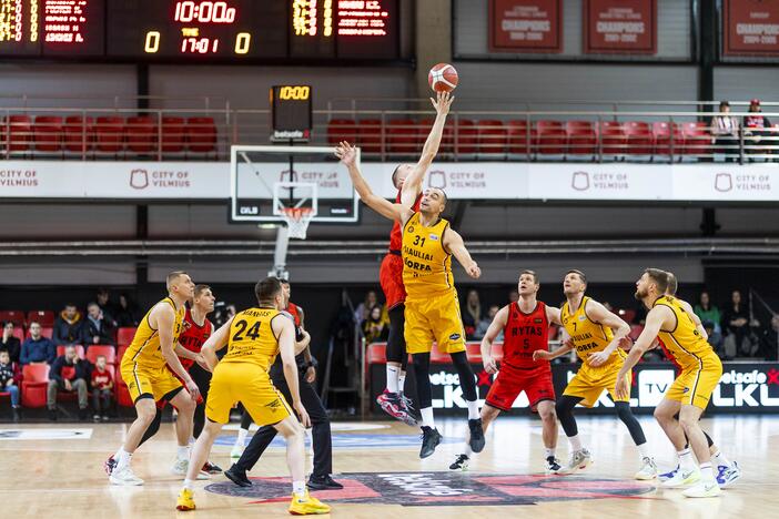 LKL čempionato rungtynės: Vilniaus „Rytas“ – Šiaulių „Šiauliai“ (107:101)