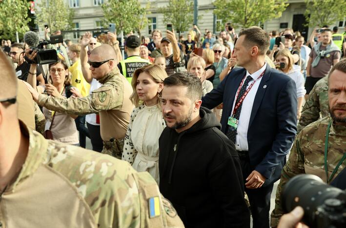 V. Zelenskio kalba Lukiškių aikštėje