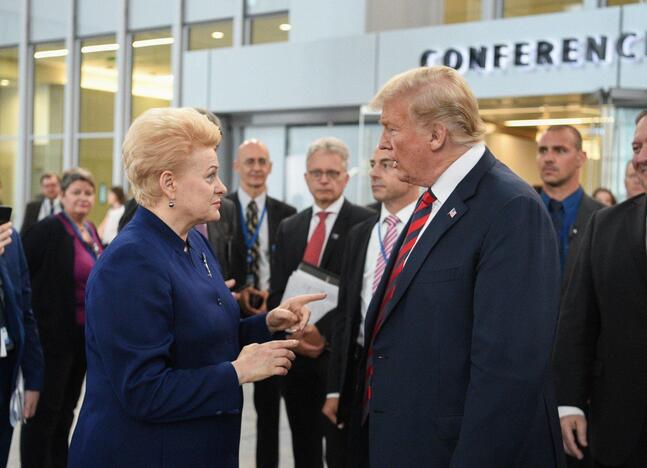 Dalia Grybauskaitė ir Donaldas Trumpas