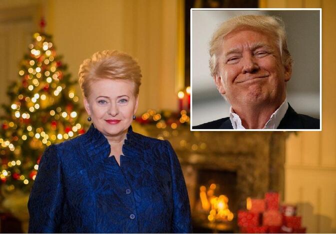 Dalia Grybauskaitė ir Donaldas Trumpas