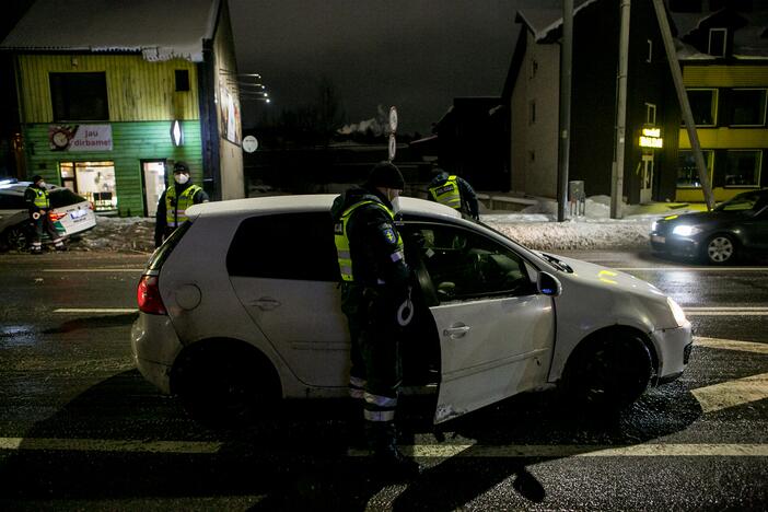 Kauno kelių policijos reidas, ieškant neblaivių vairuotojų