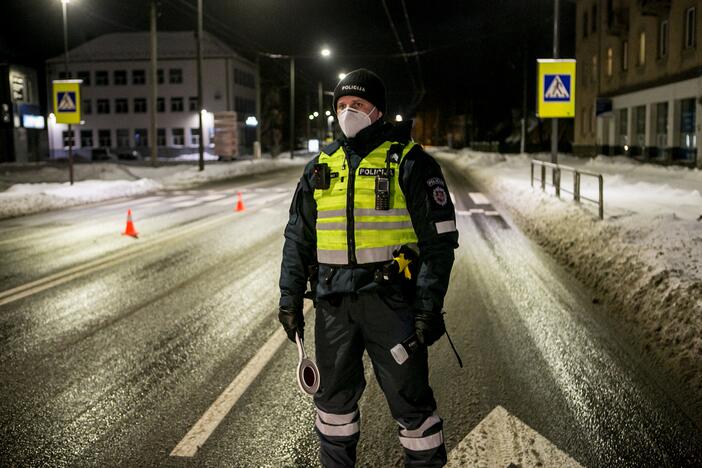 Kauno kelių policijos reidas, ieškant neblaivių vairuotojų