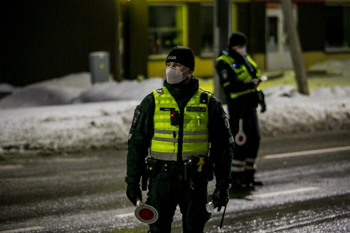 Kauno kelių policijos reidas, ieškant neblaivių vairuotojų