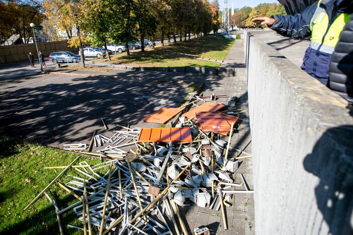 Darbo inspekcijos vizitas rekonstruojamame Kauno stadione